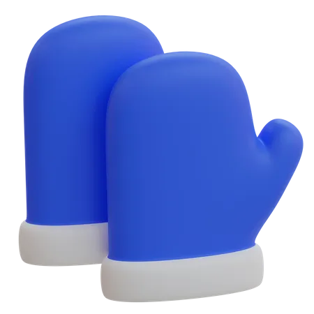 Hand Gloves  3D Illustration