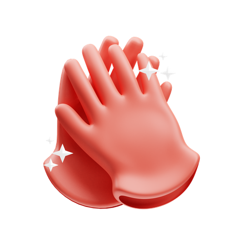 Hand Gloves  3D Illustration