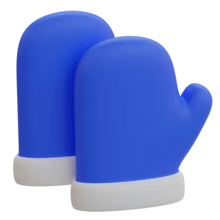 Hand Gloves 3D Illustration
