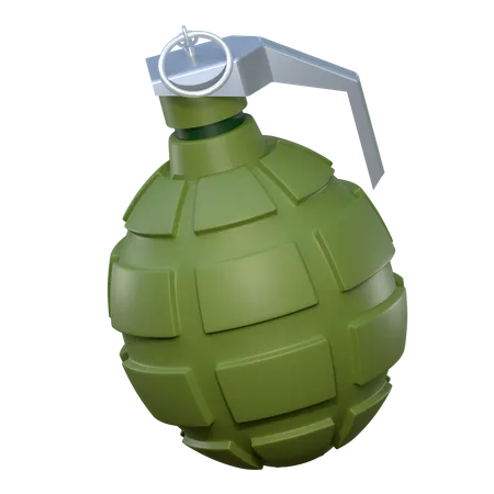 Hand Bomb Grenade 3 D Icon Military Equipment Illustration 3D Icon