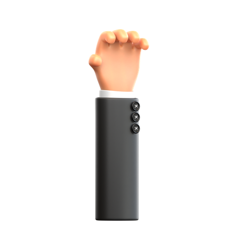 Hand Gripping Gesture  3D Icon