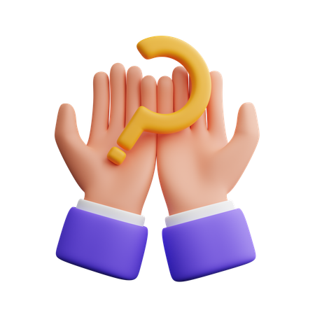 Hand hält Fragezeichen  3D Icon