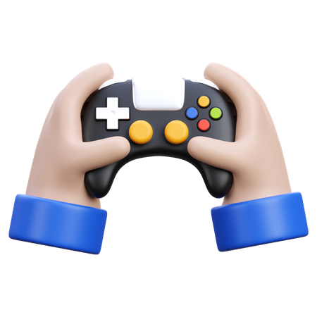 Hand hält Gamepad  3D Icon