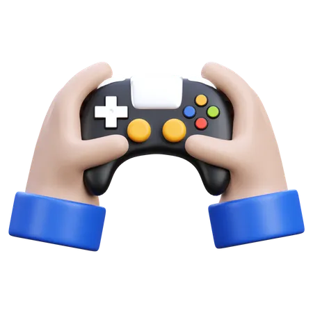 Hand hält Gamepad  3D Icon