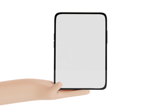 Hand hält iPad  3D Icon