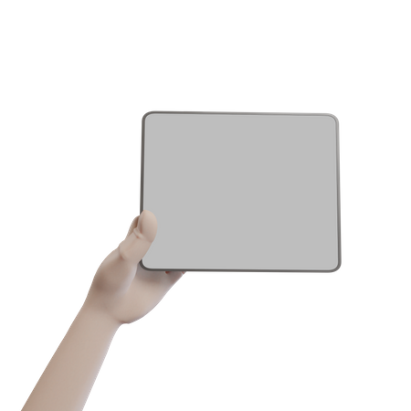 Hand hält iPad  3D Icon
