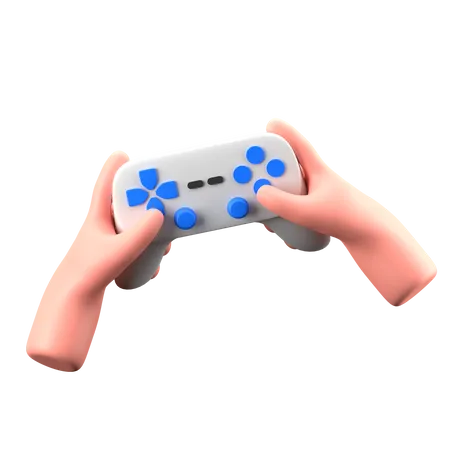 Hand hält Joystick  3D Icon