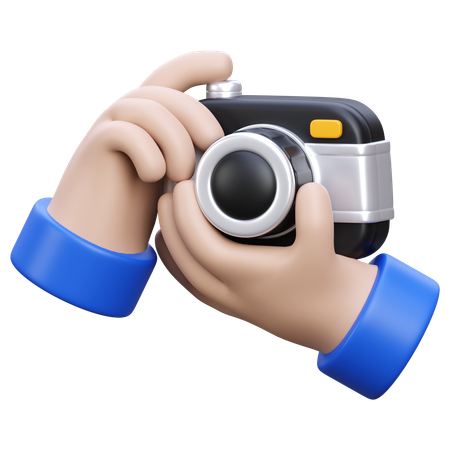 Hand hält Kamera  3D Icon