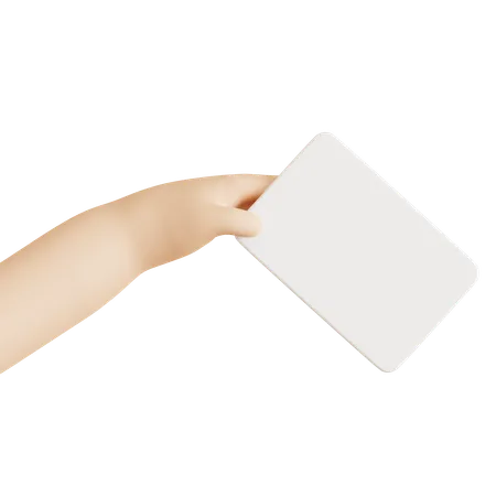 Hand hält Karte  3D Icon