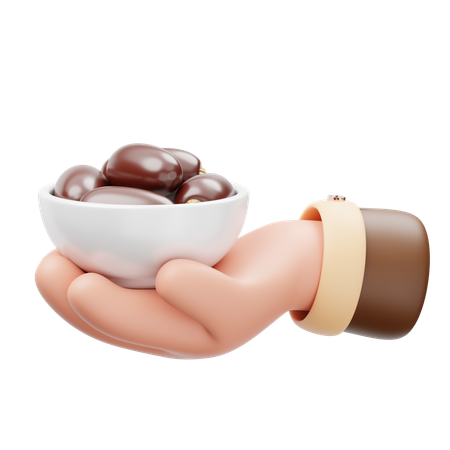 Hand hält Kurma  3D Icon