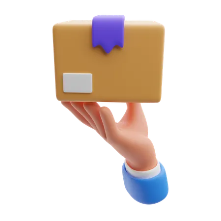 Hand hält Paket  3D Icon