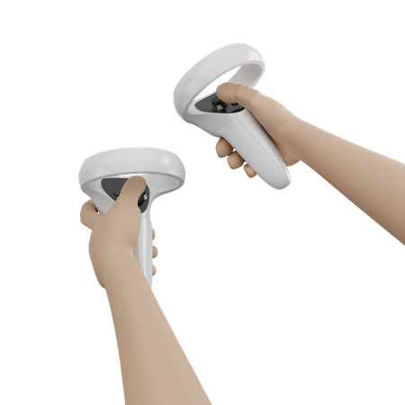 Hand hält Säbel VR  3D Icon