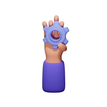 Einstellung zum Halten der Hand  3D Icon