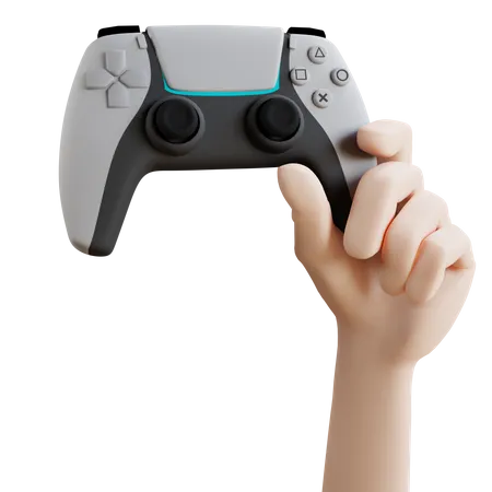 Hand hält PS5  3D Icon