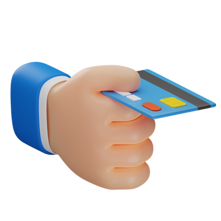 Hand Hold Card  3D Icon