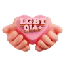 Hand Hold LGBTQ  Heart