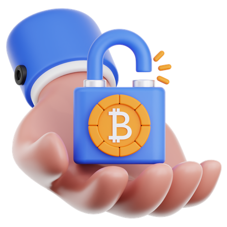 Hand Hold Locked  3D Icon