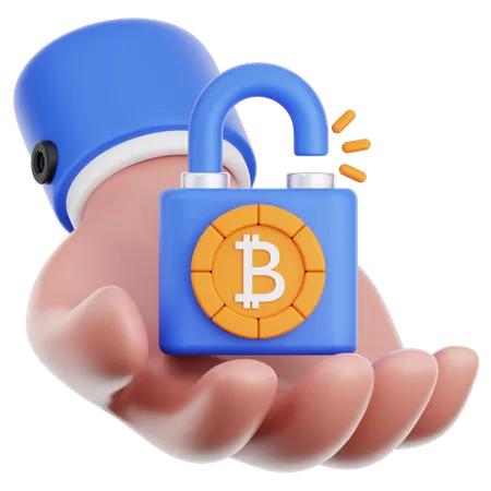 Hand Hold Locked  3D Icon