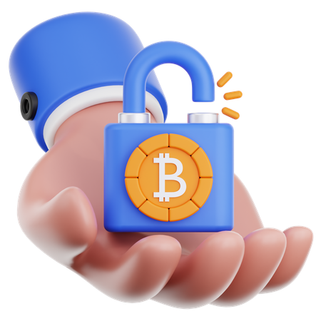 Hand Hold Locked  3D Icon
