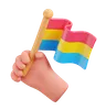 Hand Hold Pansexual Flag