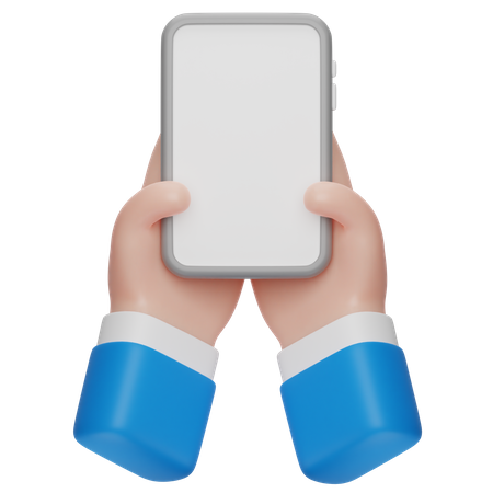Hand Hold Phone  3D Icon
