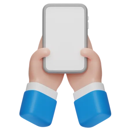 Hand Hold Phone  3D Icon