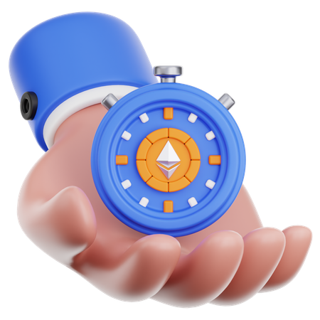 Hand Hold Time  3D Icon