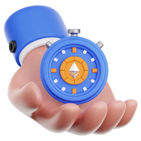 Hand Hold Time  3D Icon