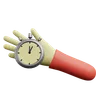 Hand Holding A Stopwatch