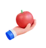 Hand Holding Apple