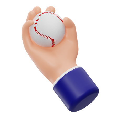 Hand Holding Ball  3D Icon