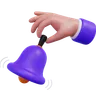 Hand Holding Bell