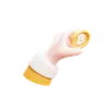 Hand Holding Bitcoin