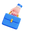 Hand Holding Briefcase