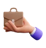 Hand Holding Briefcase