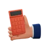 Hand Holding Calculator