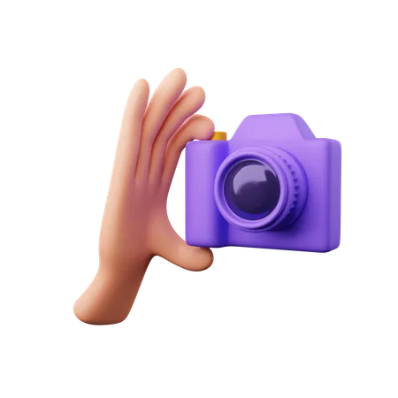 Hand Holding Camera Download This Item Now 3D Icon