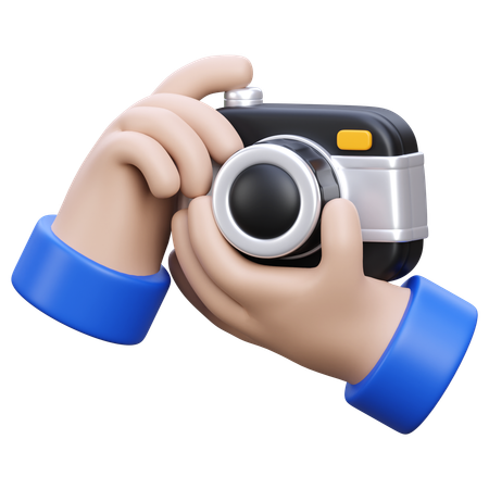 Hand Holding Camera  3D Icon