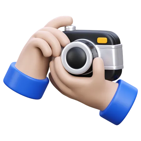 Hand Holding Camera  3D Icon