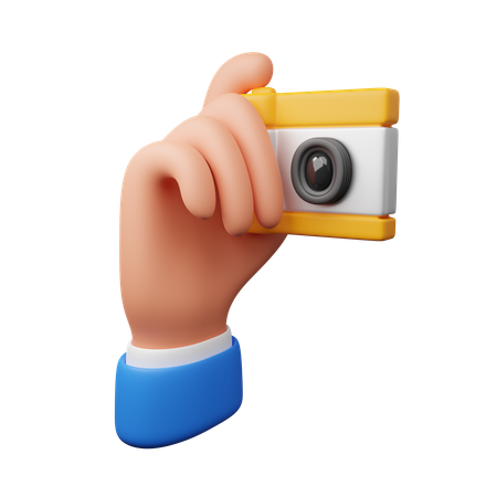 Hand Holding Camera  3D Icon