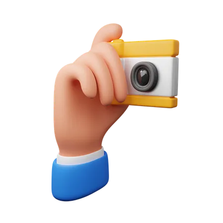 Hand Holding Camera  3D Icon