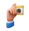 Hand Holding Camera