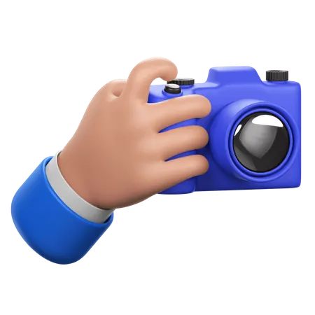 Hand Holding Camera  3D Icon