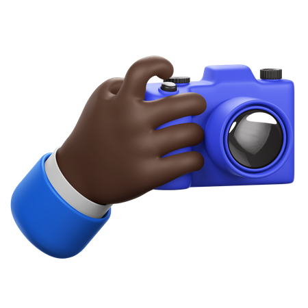 Hand Holding Camera  3D Icon