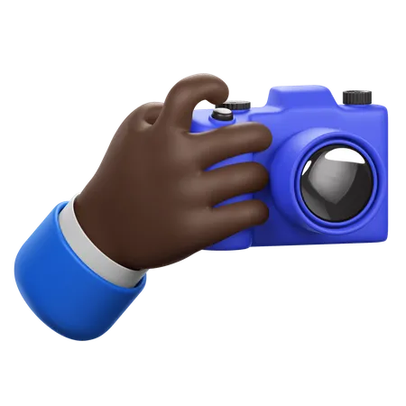 Hand Holding Camera  3D Icon