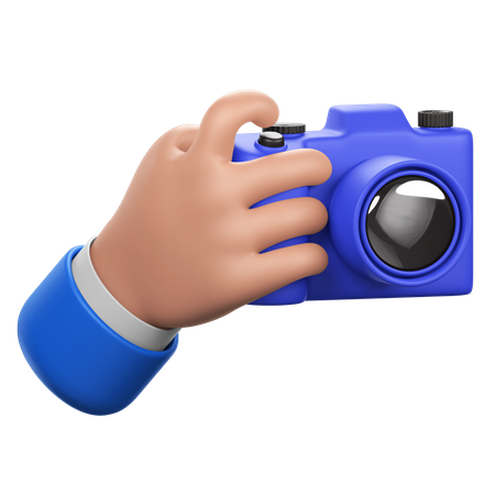 Hand Holding Camera  3D Icon