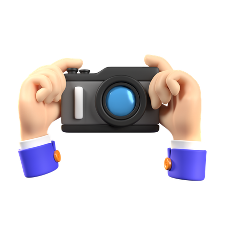 Hand Holding Camera  3D Icon