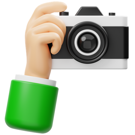 Hand Holding Camera  3D Icon