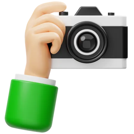 Hand Holding Camera  3D Icon