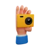 Hand holding camera